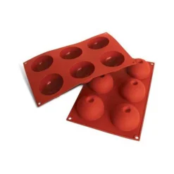 Cerf Dellier Gâteaux Individuels*Moule Silicone 6 Domes