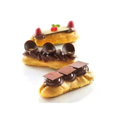 Cerf Dellier Gâteaux Individuels*Moule Silicone 8 Eclairs