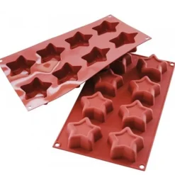 Cerf Dellier Gâteaux Individuels*Moule Silicone 8 Etoiles