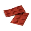 Cerf Dellier Gâteaux Individuels*Moule Silicone 6 Flans 8 Cm