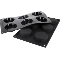 Cerf Dellier Gâteaux Individuels*Moule Silicone 6 Flans 7 Cm