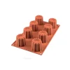 Cerf Dellier Gâteaux Individuels*Moule Silicone 8 Grands Canneles Bordelais