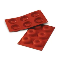 Cerf Dellier Moules À Savarin*Moule Silicone 6 Grands Savarins
