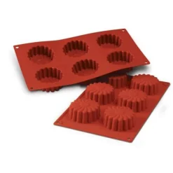 Cerf Dellier Gâteaux Individuels*Moule Silicone 6 Marguerites