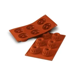 Cerf Dellier Gâteaux Individuels*Moule Silicone 6 Mini Kouglofs