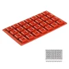 Cerf Dellier Moules À Savarin*Moule Silicone 28 Mini Savarins Carres