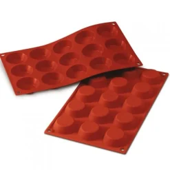 Cerf Dellier Moules À Tarte*Moule Silicone 15 Mini Tartelettes 5 Cm