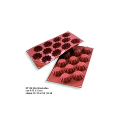 Cerf Dellier Moules À Brioches*Moule Silicone 12 Mini-Briochettes