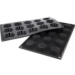 Cerf Dellier Moules À Tarte*Moule Silicone 15 Mini-Tartelettes 4,5 Cm