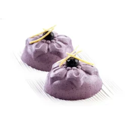 Cerf Dellier Gâteaux Individuels*Moule Silicone 6 Narcisses 7,6 Cm