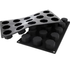 Cerf Dellier Gâteaux Individuels*Moule Silicone 15 Octogones 38 Mm