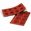 Cerf Dellier Gâteaux Individuels*Moule Silicone 8 Petits Gugelhopfs 5,5 Cm