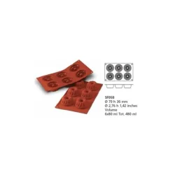 Cerf Dellier Moules À Kouglof*Moule Silicone 6 Petits Kouglofs