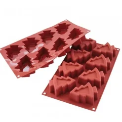 Cerf Dellier Gâteaux Individuels*Moule Silicone 8 Sapins