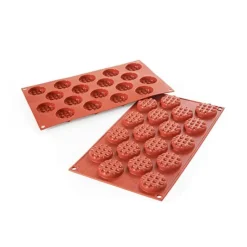 Cerf Dellier Gâteaux Individuels*Moule Silicone Mini-Gaufres Rondes