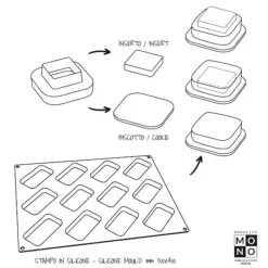 Cerf Dellier Gâteaux Individuels*Moule Silicone Oval Pavoni