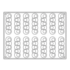 Cerf Dellier Gâteaux Individuels*Moule Silicone Pelota Pavoni