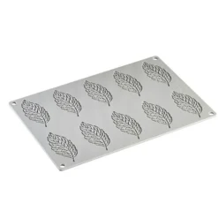 Cerf Dellier Gâteaux Individuels*Moule Silicone Plumes Pavoni