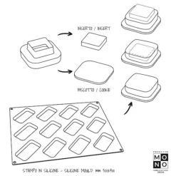 Cerf Dellier Gâteaux Individuels*Moule Silicone Rond Pavoni