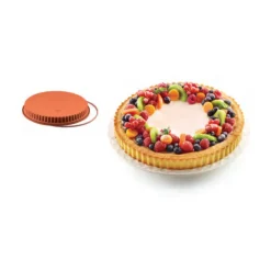 Cerf Dellier Grands Gâteaux*Moule Silicone Tourtiere Cannelee 26 Cm