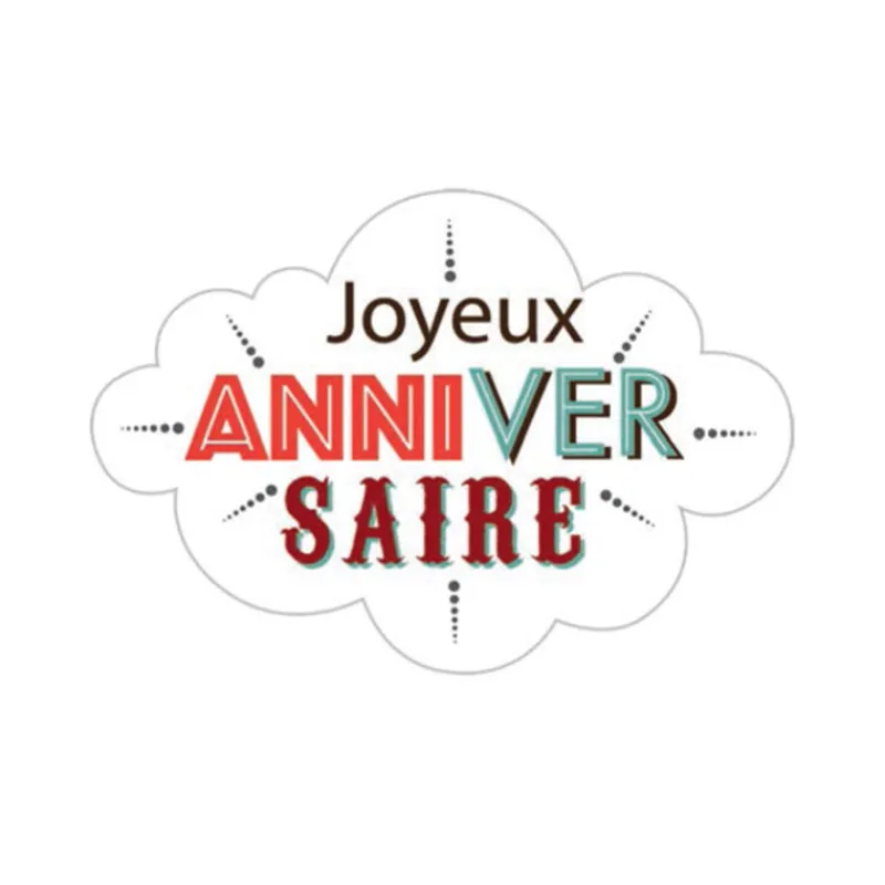 Nuages Azyme Joyeux Anniversaire (X32)>Cerf Dellier Hot