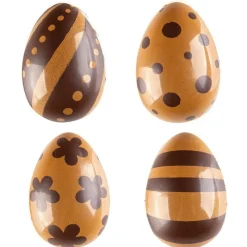 Oeufs Chocolat Assortis 3D 3,8 X 2,4 Cm (X96)>Cerf Dellier Best