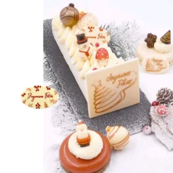 Ovales Joyeuses Fêtes Rouge Chocolat Blanc (X60)>Cerf Dellier Clearance