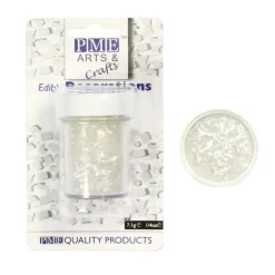 Cerf Dellier Casher*Paillettes Irisees Blanches Pme (7 G)