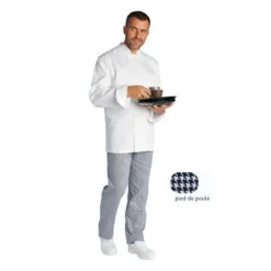 Pantalon Pied De Poule Poly/Coton Herve>Cerf Dellier Best