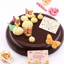 Papillons Relief Assortis Chocolat Blanc (X128)>Cerf Dellier