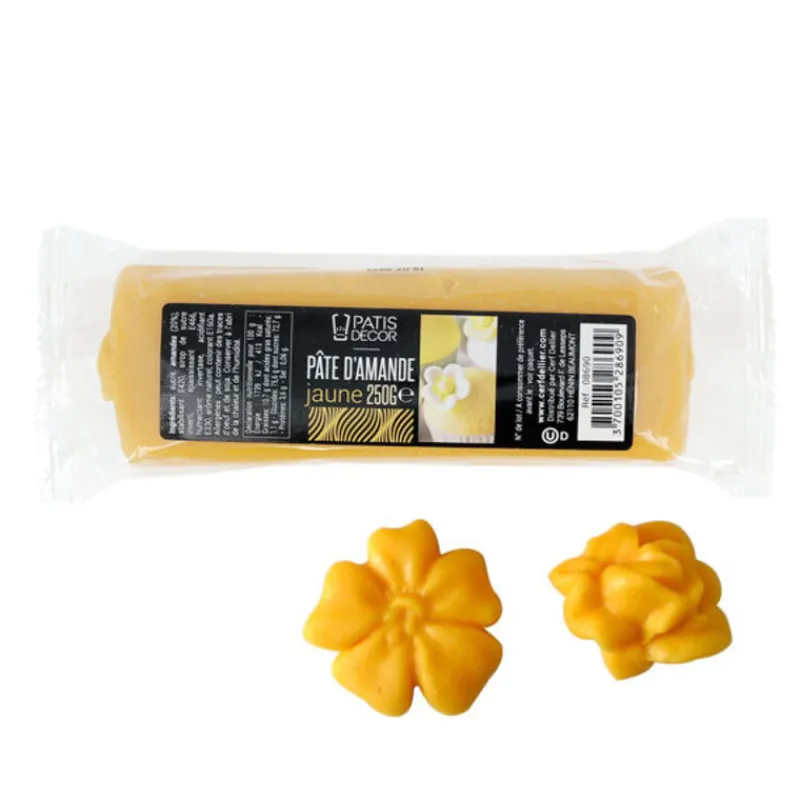 Cerf Dellier Pate D'Amande Coloree*Pate D'Amande Jaune Patisdecor 250 G - Ddm 12/22