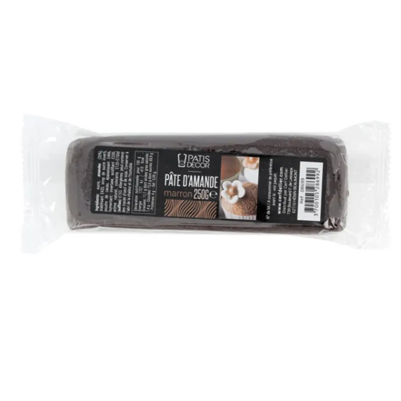 Cerf Dellier Pate D'Amande Coloree*Pate D'Amande Marron Patisdecor 250 G