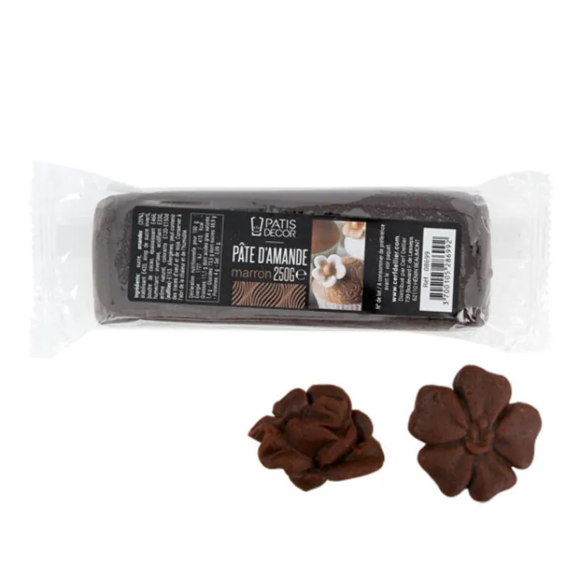 Cerf Dellier Pate D'Amande Coloree*Pate D'Amande Marron Patisdecor 250 G