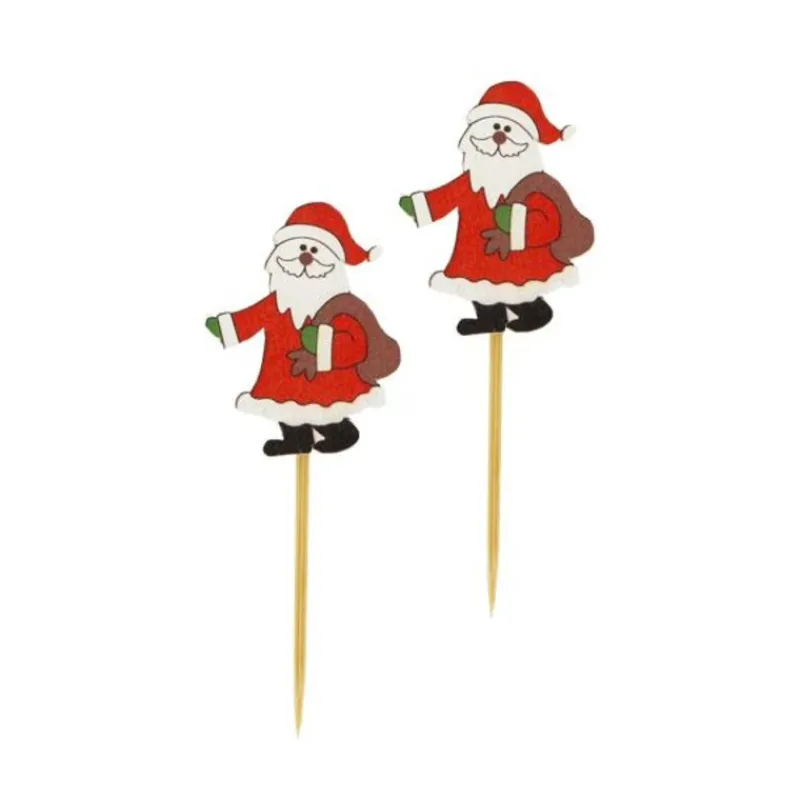 Pere Noël Avec Hotte Sur Pique (X50)>Cerf Dellier New