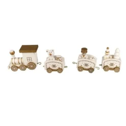 Petit Train De Noël Blanc Sur Pique Patisdecor>Cerf Dellier Sale