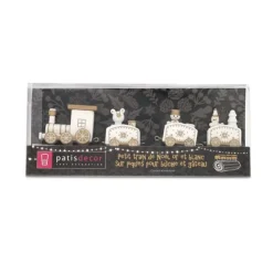 Petit Train De Noël Blanc Sur Pique Patisdecor><noscript><img width=