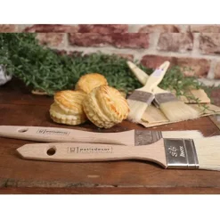 Cerf Dellier Pinceaux Alimentaires*Pinceau Plat Soie Manche Bois