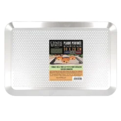 Cerf Dellier Moules En Aluminium*Plaque Patisserie Perforee Alu 20 X 30 Cm Patisdecor