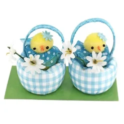 Poussins Dans Un Panier Vichy (X2)>Cerf Dellier New