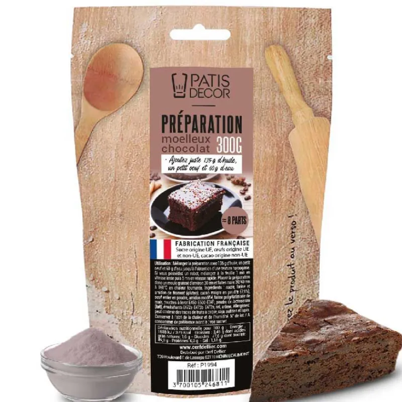 Cerf Dellier Préparations Pour Gâteaux*Preparation Moelleux Au Chocolat Patisdecor 300 G