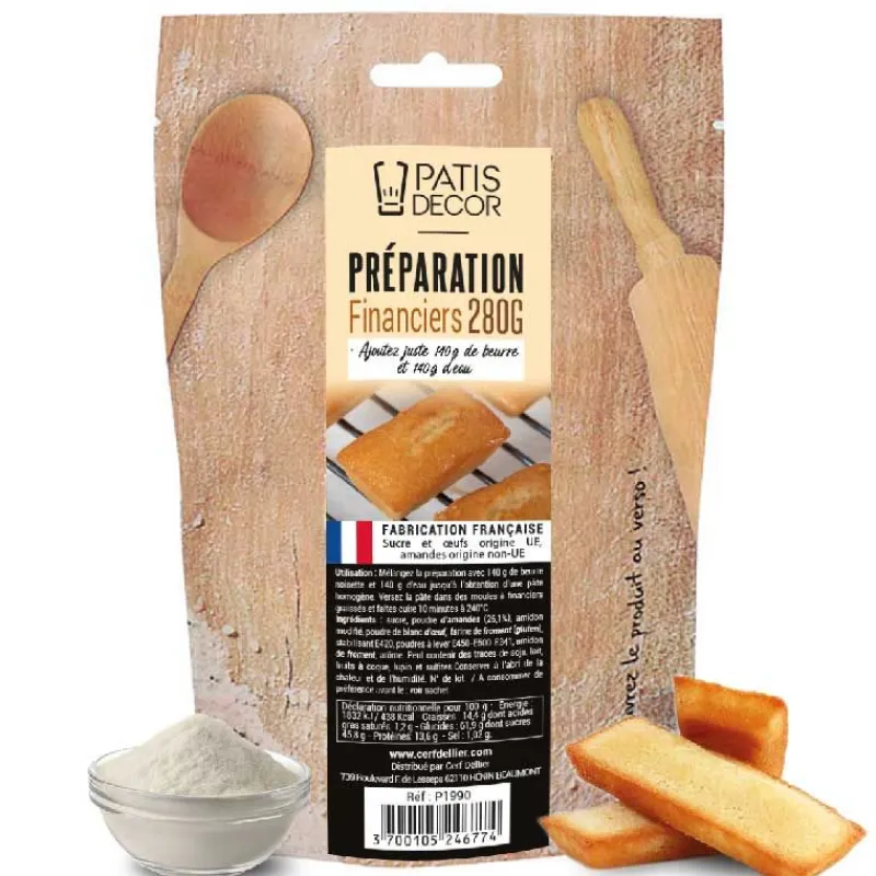 Cerf Dellier Préparations Pour Gâteaux*Preparation Pour Financiers Patisdecor 280 G