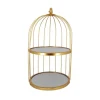 Presentoir Cage A Oiseaux Dore 2 Etages Patisdecor 25 Cm>Cerf Dellier Online