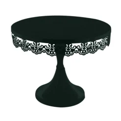 Presentoir Gateau Noir Broderie 23 Cm>Cerf Dellier Hot