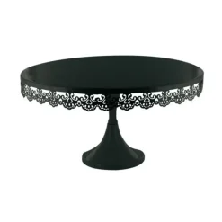 Presentoir Gateau Noir Broderie 35 Cm>Cerf Dellier Sale