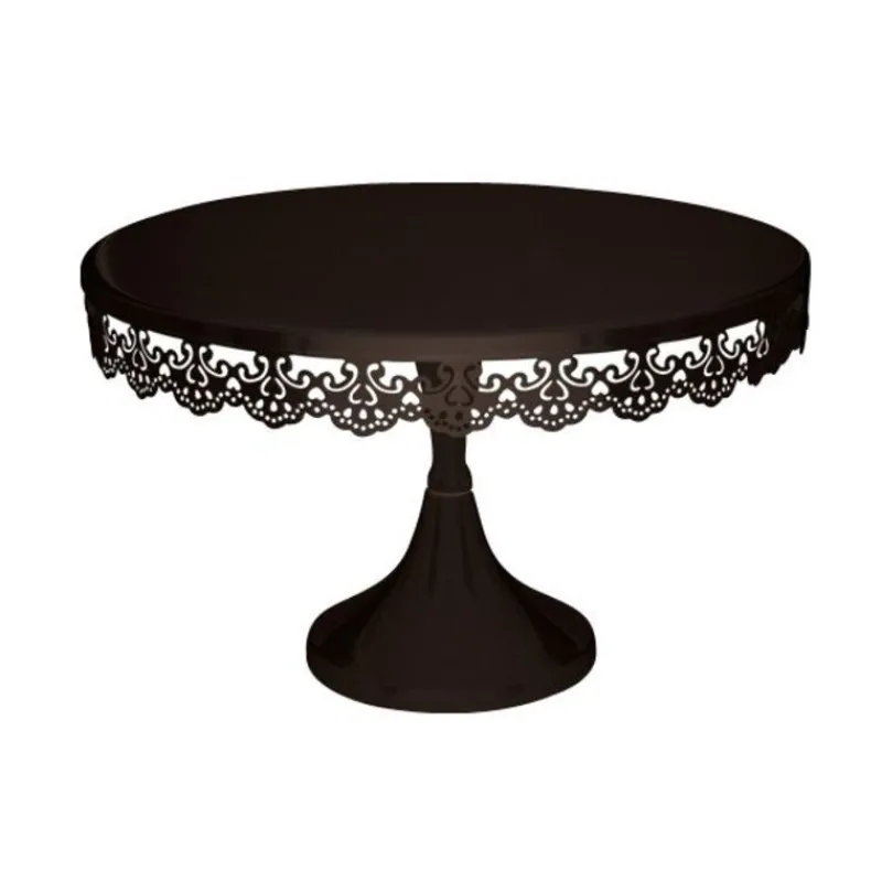 Presentoir Gateau Noir Broderie 30 Cm>Cerf Dellier New