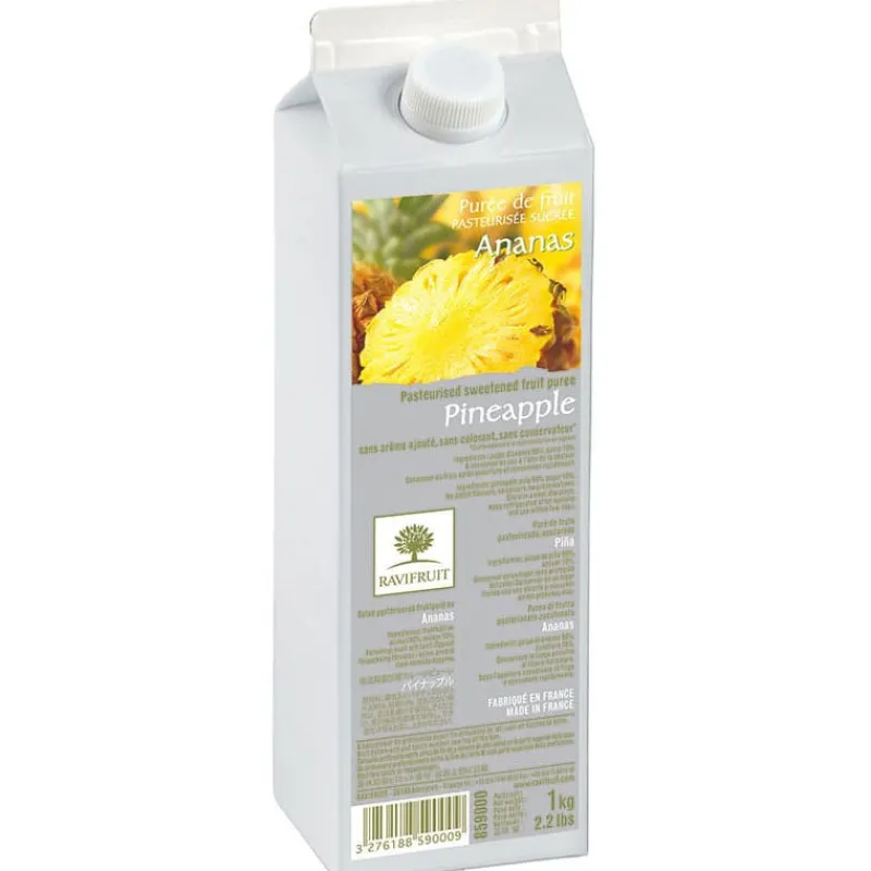 Cerf Dellier Purées De Fruits*Puree D'Ananas Ravifruit 1 Kg