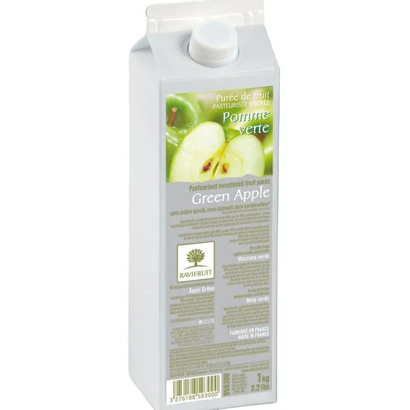 Cerf Dellier Purées De Fruits*Puree De Pomme Verte Ravifruit 1 Kg