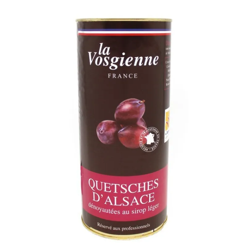 Cerf Dellier Conserves De Fruits*Quetsches Denoyautees Au Sirop Leger 1 Kg