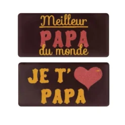 Rectangle Chocolat Meilleur Papa Assortis (X84)>Cerf Dellier Best