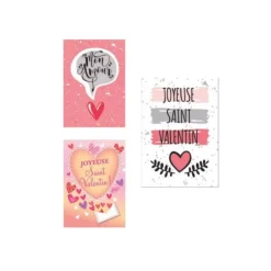 Rectangles Azyme Saint Valentin Assorties (X24)>Cerf Dellier Outlet